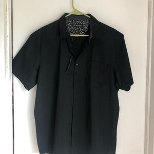 INC International Concepts Men's Black Casual Shirt